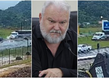 Vereador de Jaraguá do Sul cobra providências após quase acidente na BR-280
