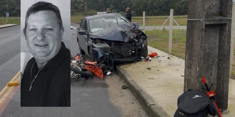 Motociclista que morreu após acidente em Jaraguá do Sul será sepultado em Guaramirim
