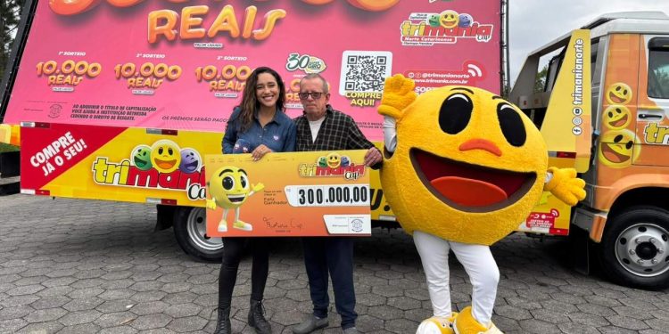 Morador de Jaraguá do Sul fatura R$ 300 mil na Trimania