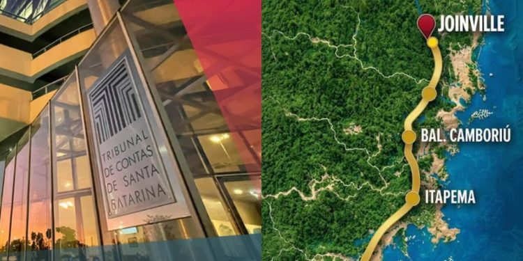 TCE aponta falhas e recomenda suspensão da licitação de R$ 2 bilhões da Via Mar, em SC