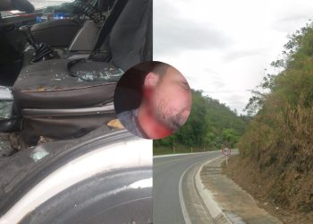 BR-280 terá bloqueios para detonação de rochas em trecho onde caminhoneiro foi atingido por pedra, em Corupá