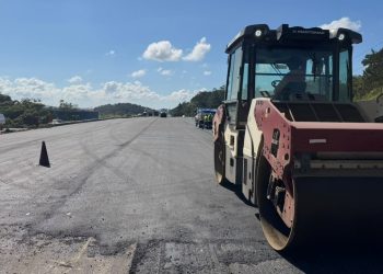Obras no Viaduto da Dibrape, na BR-280, em Guaramirim, entram na fase de pavimentação