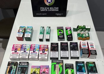 Polícia Militar apreende cigarros eletrônicos em conveniência de Jaraguá do Sul