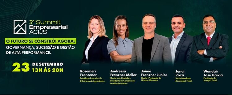 Summit Empresarial ACIJS reúne empresários e líderes em Jaraguá do Sul