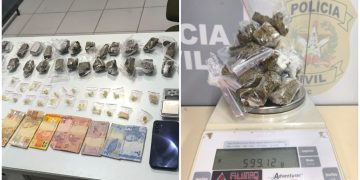 PM prende casal por tráfico de drogas em Massaranduba