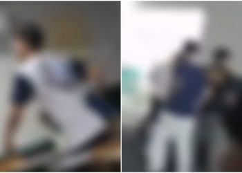 [Vídeo] Dois adolescentes são apreendidos após confusão em escola de Jaraguá do Sul