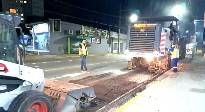 Iniciam obras que antecedem a revitalização da Rua Walter Marquardt