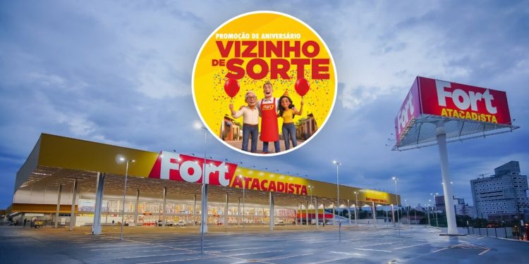 Fort Atacadista completa 27 anos com campanha que sorteia mais de R$ 1 milhão em prêmios e vales-compras