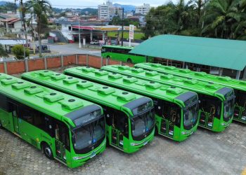 Novos ônibus com ar-condicionado elétrico já circulam em Jaraguá do Sul
